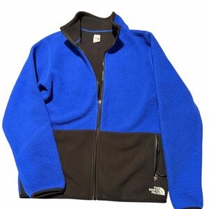 The North Face Kids Royal Blue and Black Fleece Jacket